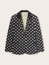 Polka dot-patterned single-breasted blazer image number 4