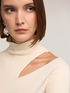 Turtleneck with shoulder cut-out image number 3