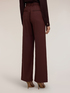 Pinstriped palazzo pants in flowing fabric image number 1