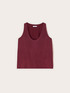 Top aus Viskose-Satin mit tiefem Ausschnitt image number 4