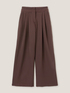 Palazzo trousers with pleats image number 3