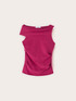 Jersey top with asymmetric boat neckline image number 4