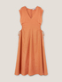 Cut-out dress in viscose linen image number 3