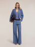 Wide-leg trousers in linen blend image number 0