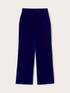 Smooth velvet palazzo trousers image number 4