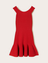 Robe &eacute;vas&eacute;e en tricot off-shoulder image number 4