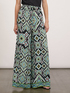 Ethnic patterned palazzo trousers image number 0