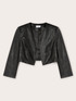Bolero jacket in coated fabric image number 3