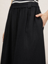 Falda larga circular en mezcla de lino image number 2