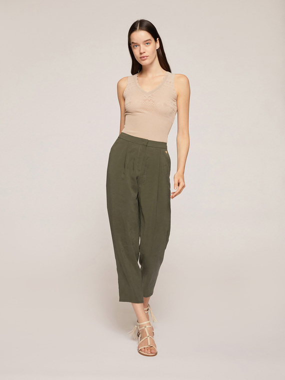 Motivi Pantaloni fluidi con pinces Donna