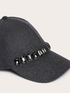 Hat with jewel appliqu&eacute;s image number 2