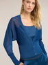 Fine lurex knit cardigan image number 3
