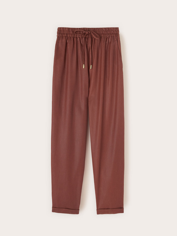 Laminated lyocell joggers