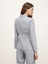 Single-breasted jacket in lurex pinstripe linen image number 1