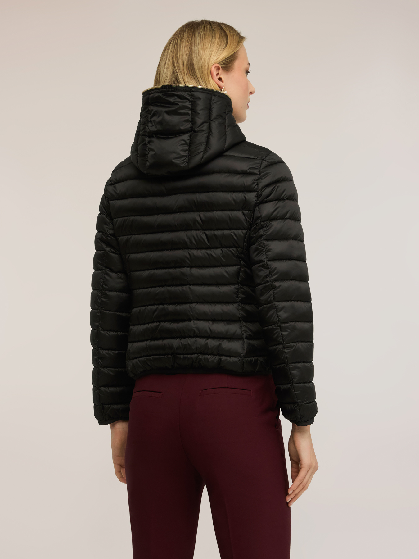 Lightweight hooded down jacket image number 1