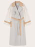 Long double-breasted trench coat image number 3