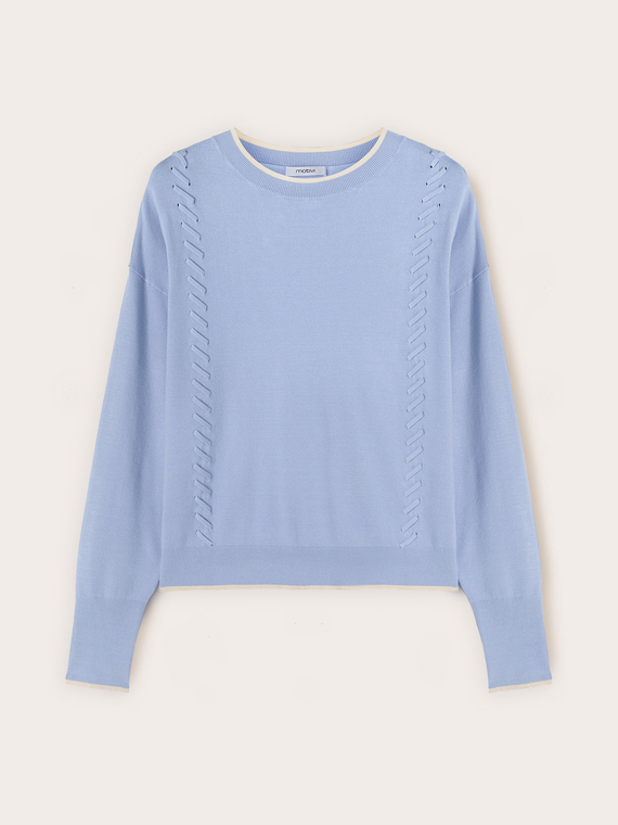 Pull avec surpiq&ucirc;res d&eacute;coratives