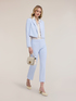 Cropped cady crepe trousers image number 0