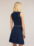 Flare dress in fine pleated knit image number 1