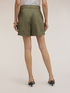 High-waisted cotton shorts image number 1