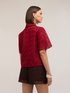 Chemise boxy en dentelle macram&eacute; image number 1