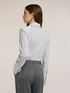 Camicia in popeline a righe con cravattino image number 1