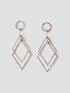 Dangling diamond-shaped earrings image number 0