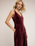 Long velvet jumpsuit image number 2