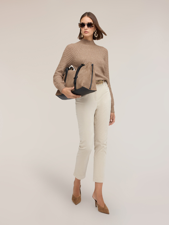 Slim fit corduroy trousers