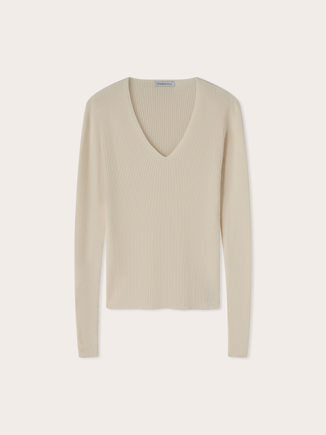 Ribbed knit in viscose blend image number 4