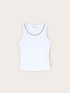 Top with rhinestones on the neckline image number 4