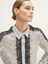 Camicia a pois con inserti in pizzo image number 2