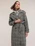 Mixed wool coat in check pattern image number 2