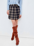 Kurzer Rock mit Karomuster image number 0