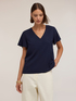 V-neck blouse with flared sleeves image number 0