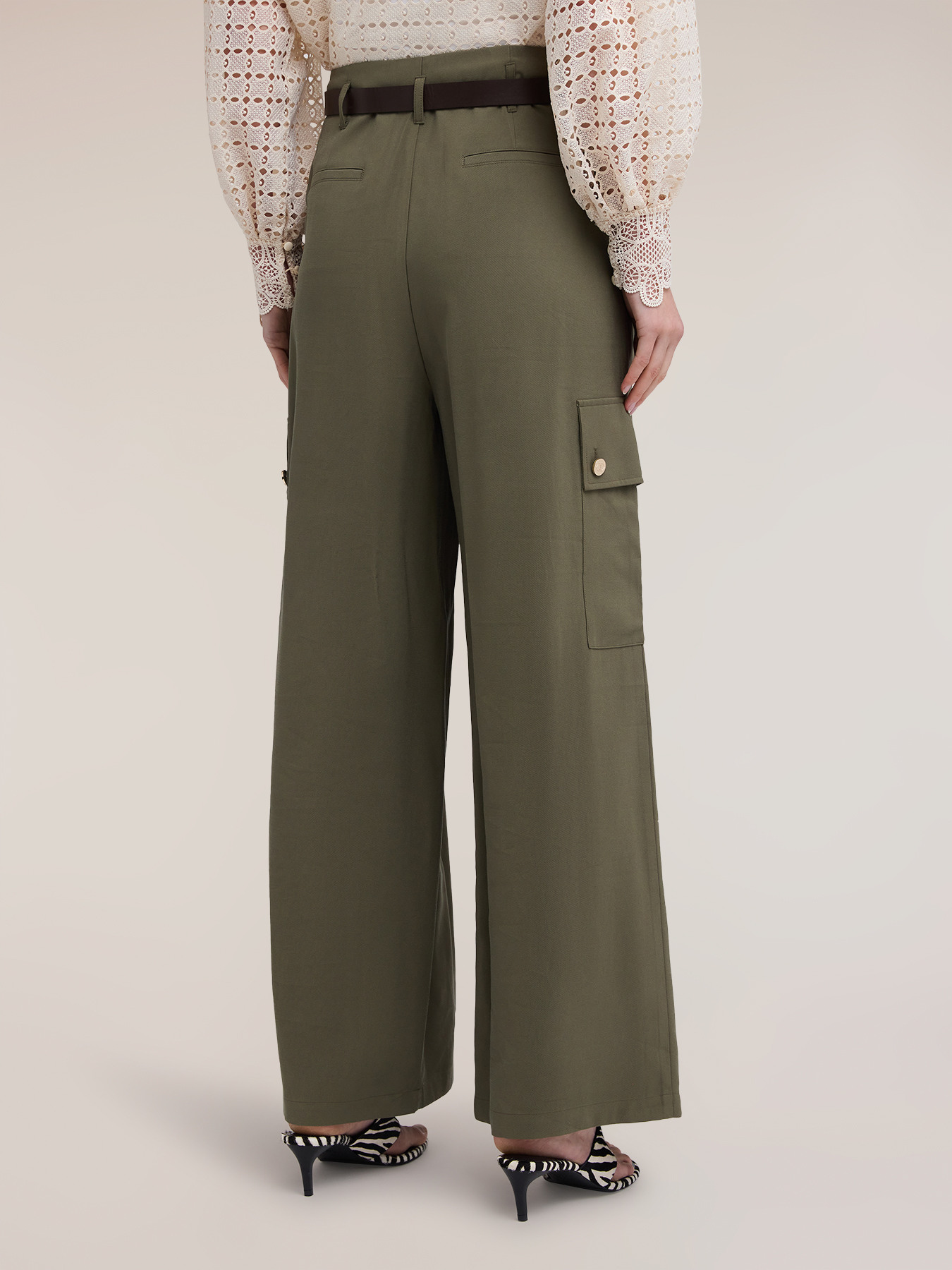 Palazzo-Hose mit Cargo-Taschen image number 1
