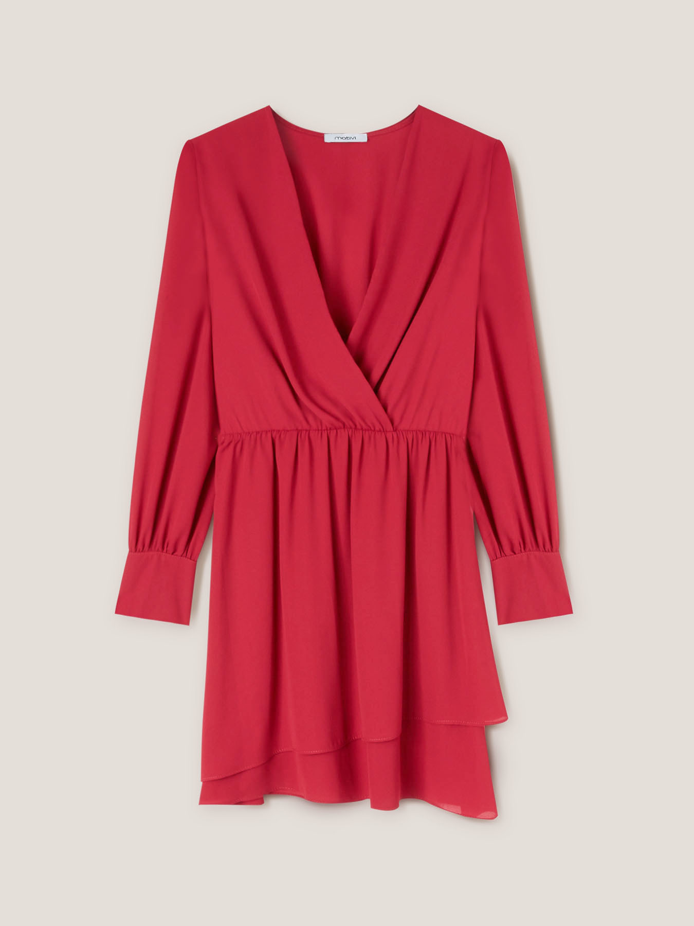 Vestido corto con volantes image number 3