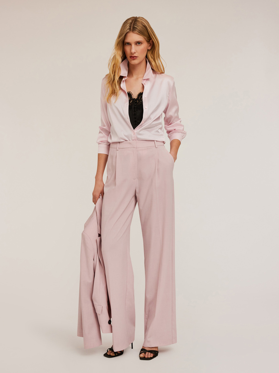 Motivi Camicia satin Donna, Rosa, Taglia 46