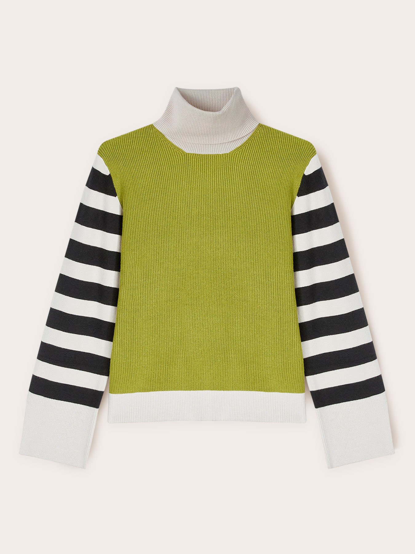 Jersey con mangas de rayas image number 4