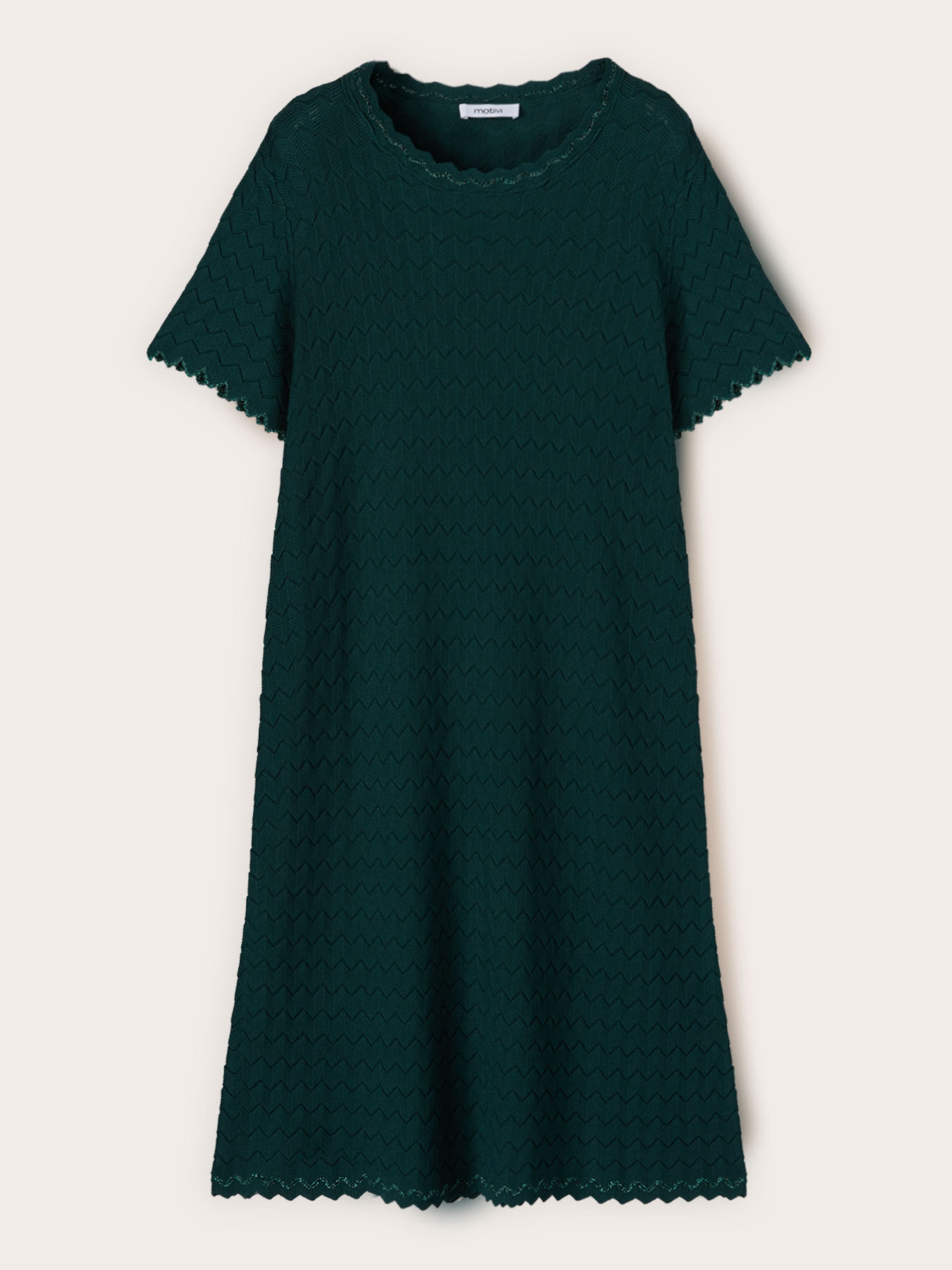 Strickkleid mit Spitzenverarbeitung image number 4