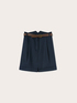 Skirt with pleats and studded belt image number 4