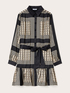 Robe chemisier en satin imprim&eacute; image number 4