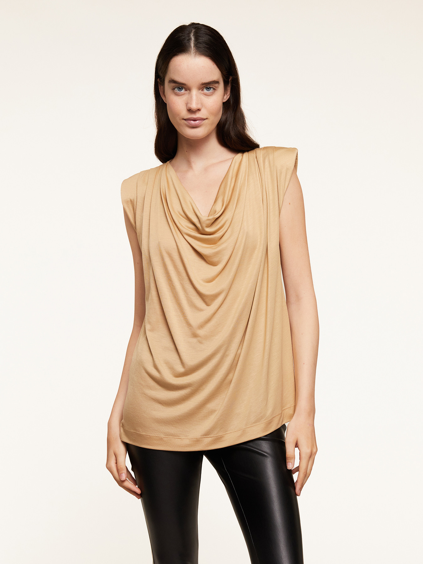 T-shirt con drappeggio image number 2