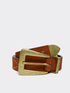Suede belt with studs image number 0