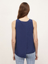 Flowing top with oversized rear slit image number 1
