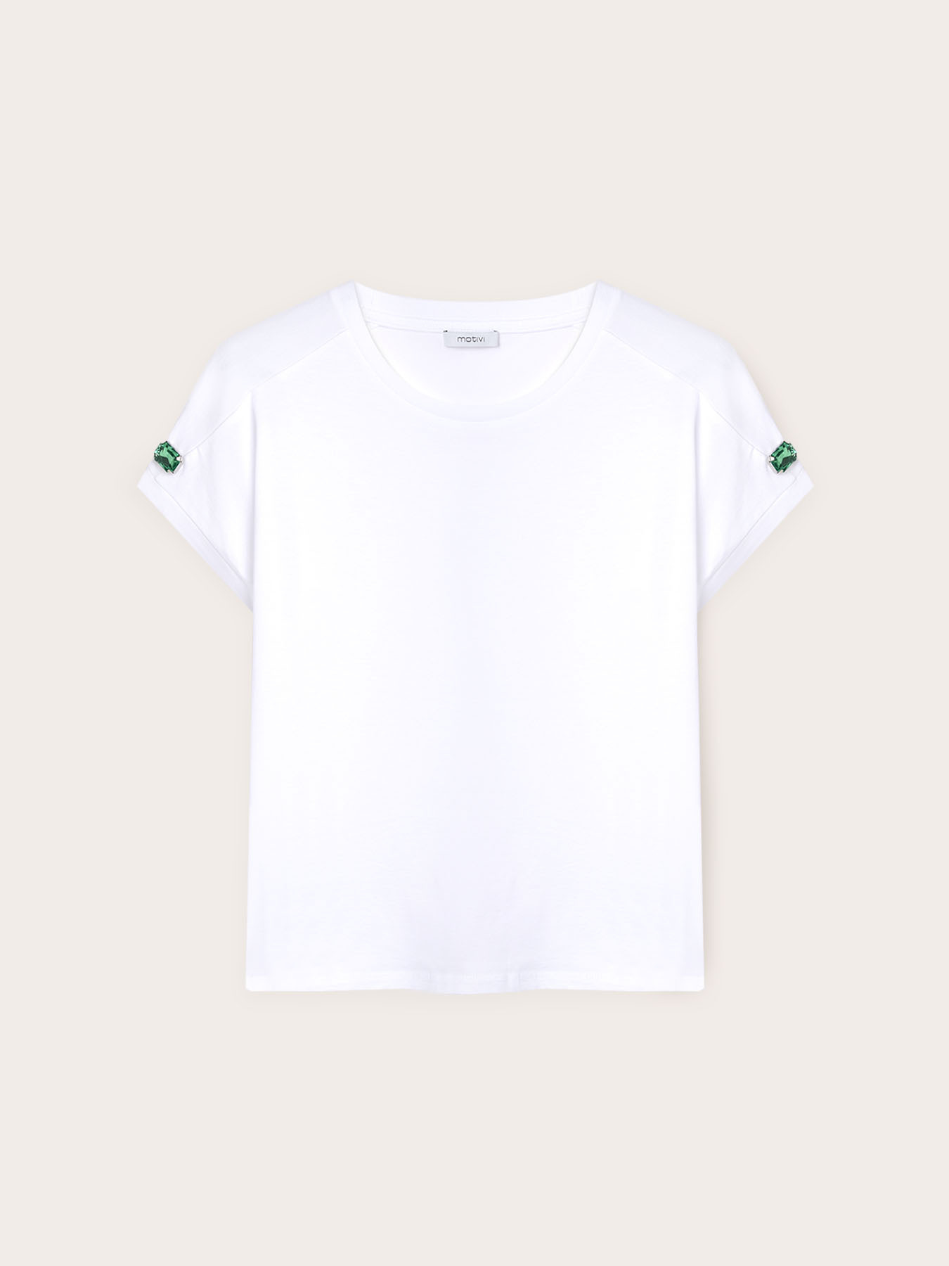 Camiseta kimono con piedras en las mangas image number 3