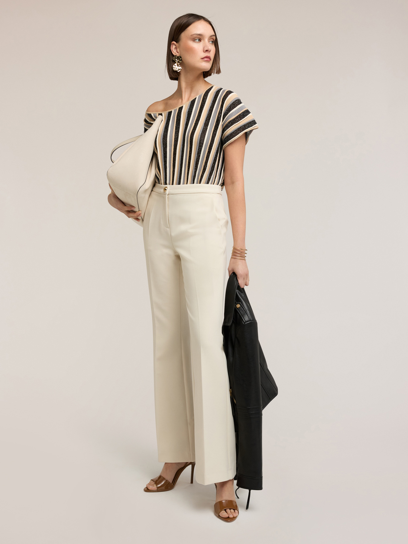 Lurex kimono-style sweater image number 2