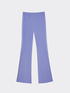 Flared trousers with a satin band image number 4