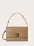 Shoulder bag with chain and twist lock image number 1