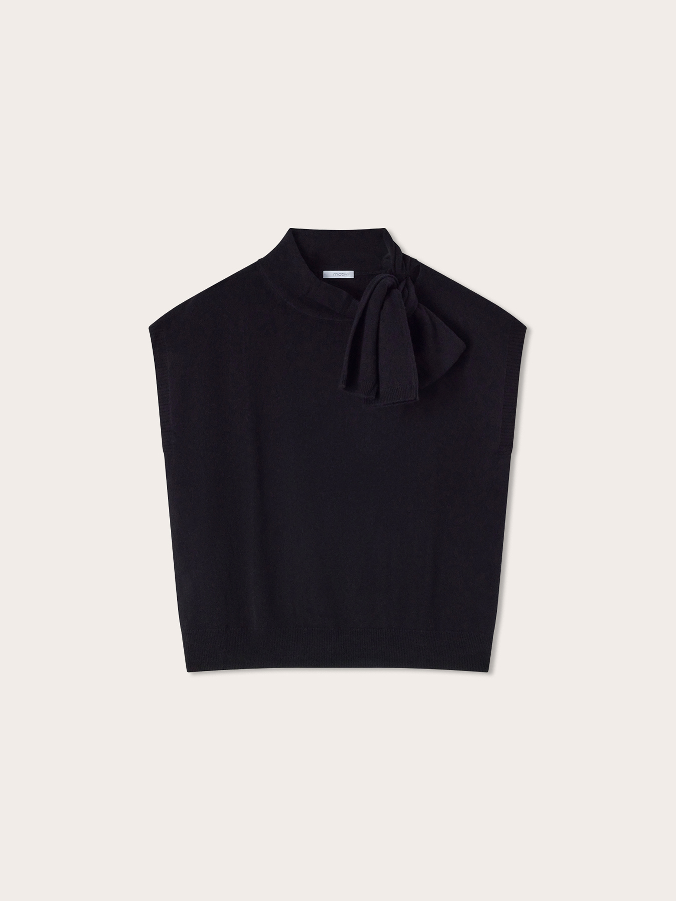 Wool turtleneck sweater with knot detail image number 4